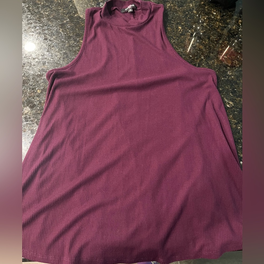 Purple/maroon Ransom Flowy top